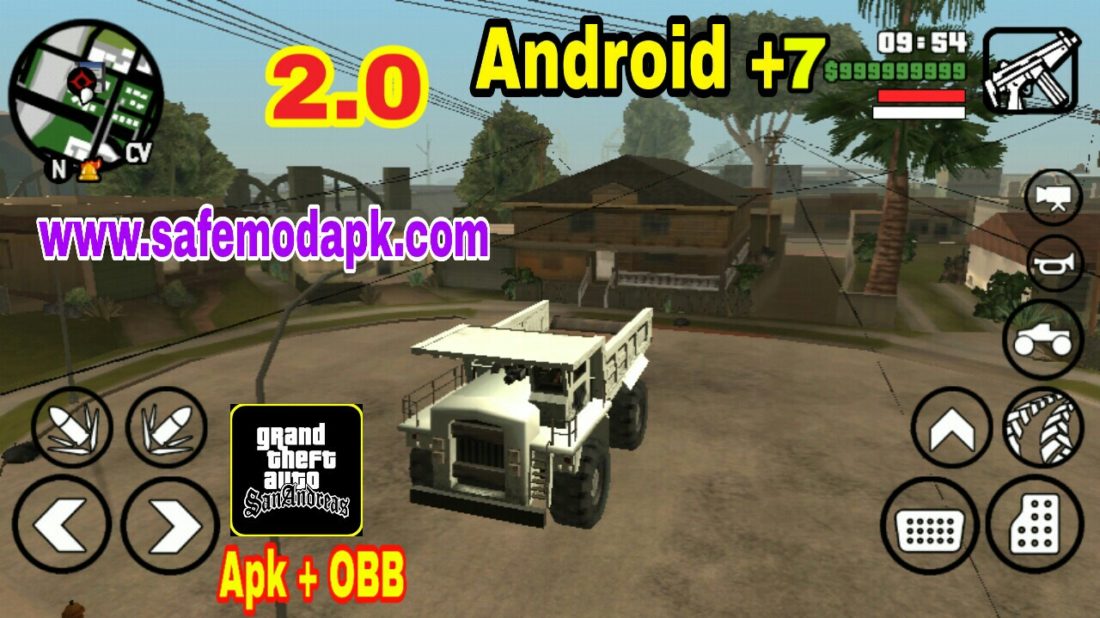 GTA San Andreas Apk + OBB 2.0 Android 7+